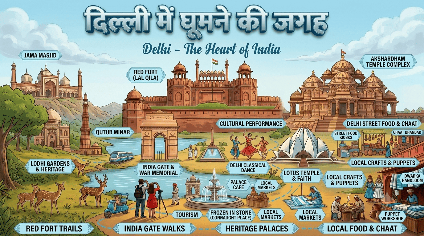 Delhi Me Ghumne Ki Jagah
